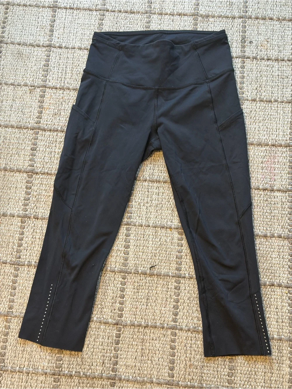 lululemon athletica Kids Black Cropped Active Leggings